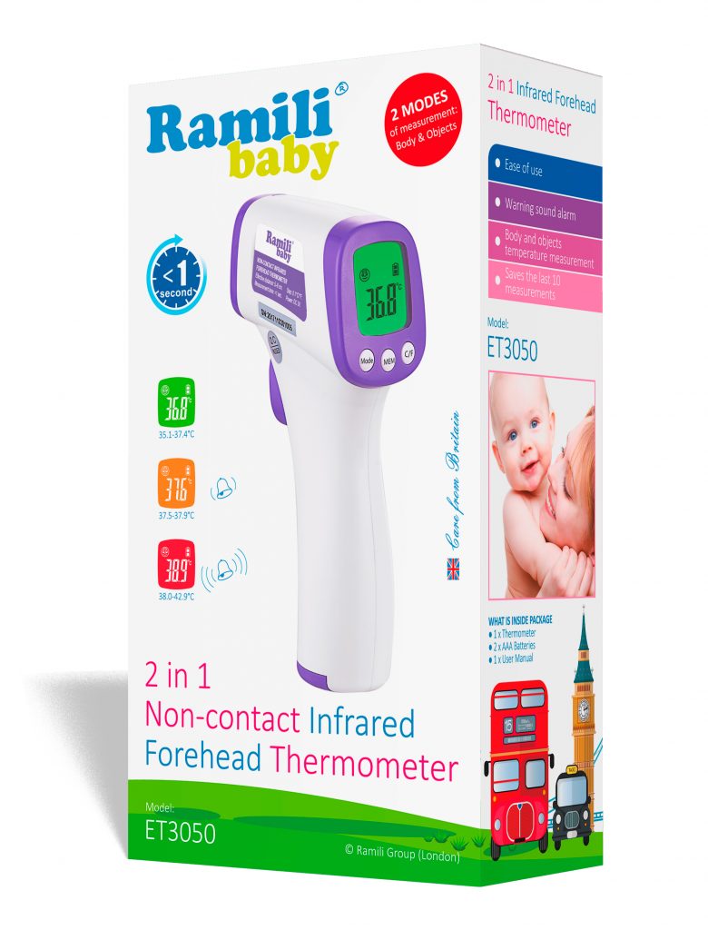 Бесконтактный лобный термометр Ramili