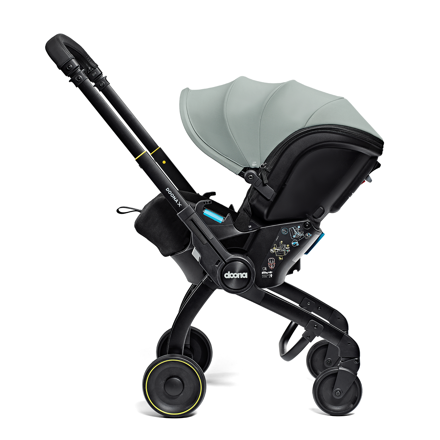 DOONA X_Dusty Sage_262520_Stroller side_Sit_1