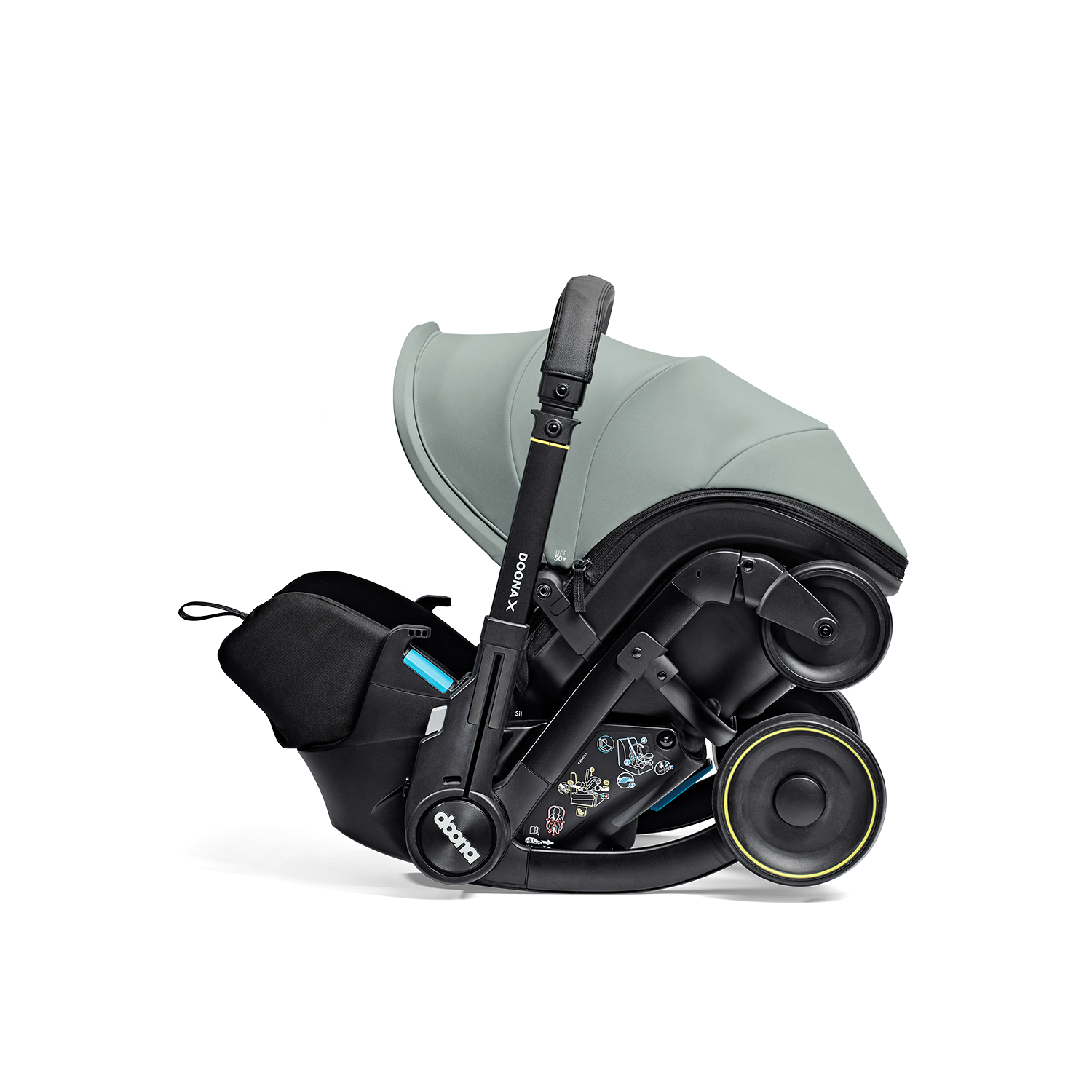 DOONA X_Dusty Sage_262536_Carry car seat side