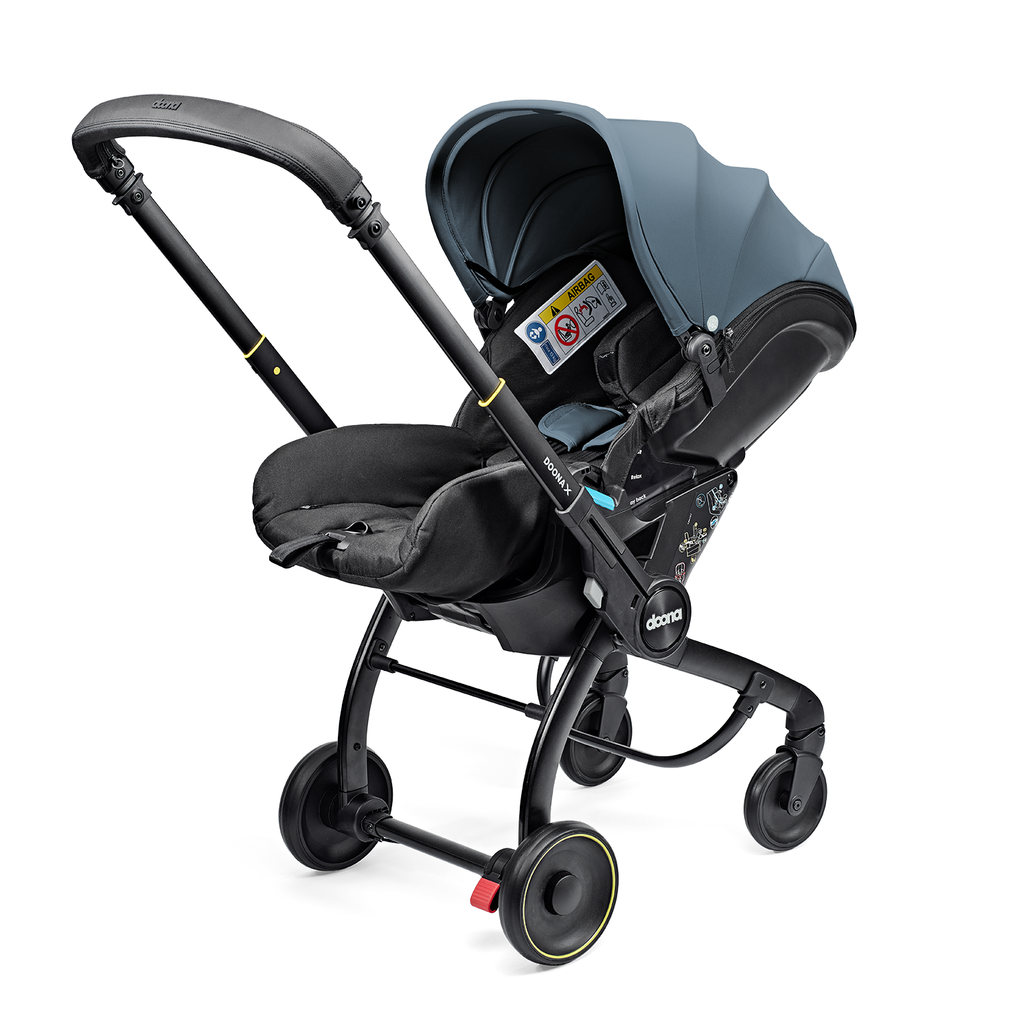 DOONA X_Ocean Blue_262509_Stroller angle_Lay back_3
